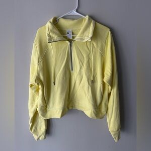 All in Motion Lemon Yellow Women's Quarter-Zip Sweatshirt
